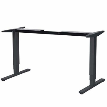 boho möbelwerkstatt Premium Line - TÜV geprüfter, elektrisch stufenlos höhenverstellbarer Schreibtisch in Schwarz mit Kollisionschutz, Memory-Steuerung und Softstart/Stop Funktion. Made IN Germany - 2