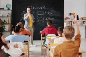 Lehrer respektvoller unterricht